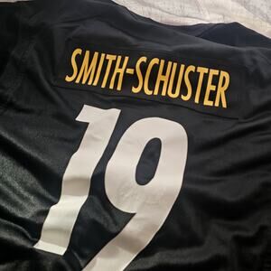 Vintage JuJu Smith Schuster Pittsburgh Steelers Football Screenprint Jersey 3XL